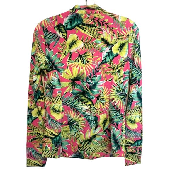 Tommy Bahama Half Zip Golf Top Womens Size Small Tropical Floral UPF 50+ Sporty - Picture 4 of 10